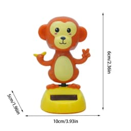 Solar Dancing Toys Cartoon Monkey Auto Decor Strong Back Adhesive Auto Interior Decoration for Homes Cars Bedrooms Work Areas