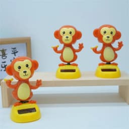 Solar Dancing Toys Cartoon Monkey Auto Decor Strong Back Adhesive Auto Interior Decoration for Homes Cars Bedrooms Work Areas