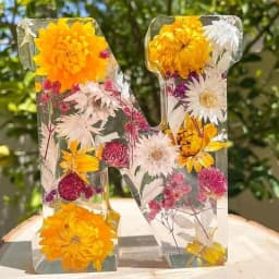 Dry Flower Letter Lamp Luminous Alphabet LED Light Decororation Night Light for Home Wedding Birthday Christmas Party Decoration