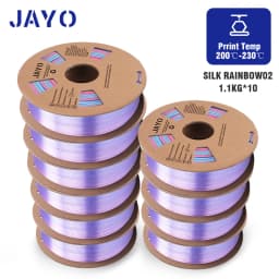 JAYO 3D Printer part PETG/PLA Meta/PLA/SILK/PLA PLUS/TPU Filament 1.75mm for 10Rolls FDM 100% No Bubbel craft part DIY Materials