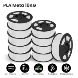 JAYO 3D Printer part PETG/PLA Meta/PLA/SILK/PLA PLUS/TPU Filament 1.75mm for 10Rolls FDM 100% No Bubbel craft part DIY Materials