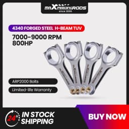 Connecting Rods Rod Conrods for Mazda MX5 1.6 16v Miata 1.8 133mm for Mazda MX5 1.6 16v Miata 1.8 Pleuel ARP2000 bolt 4340 Hbeam