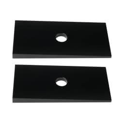 2.5" Degree Angle Correction Suspension Pinion Axle Shims Leaf Wedge Lift Black
