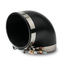 Performance 9781 Black 90 Degree Coupler Boot For 4 Inch Diameter Intake Tubes