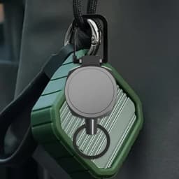 Retractable Key Holder Badge Reel With Key Chain Retractor ID Key Holder With Ring And 24 Inches Nylon Rope For Men And Women