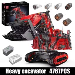 Mould King 17070/17071 Technical Car Building Block Remote Control R9800 Excavator Model Assembly Truck Brick Kid Christmas Gift