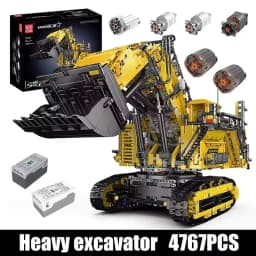Mould King 17070/17071 Technical Car Building Block Remote Control R9800 Excavator Model Assembly Truck Brick Kid Christmas Gift