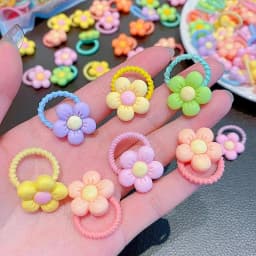 Minimalist Flower Headband High Elasticity Band For Women's Hair Tie Rope Artistic Hair Accessories
