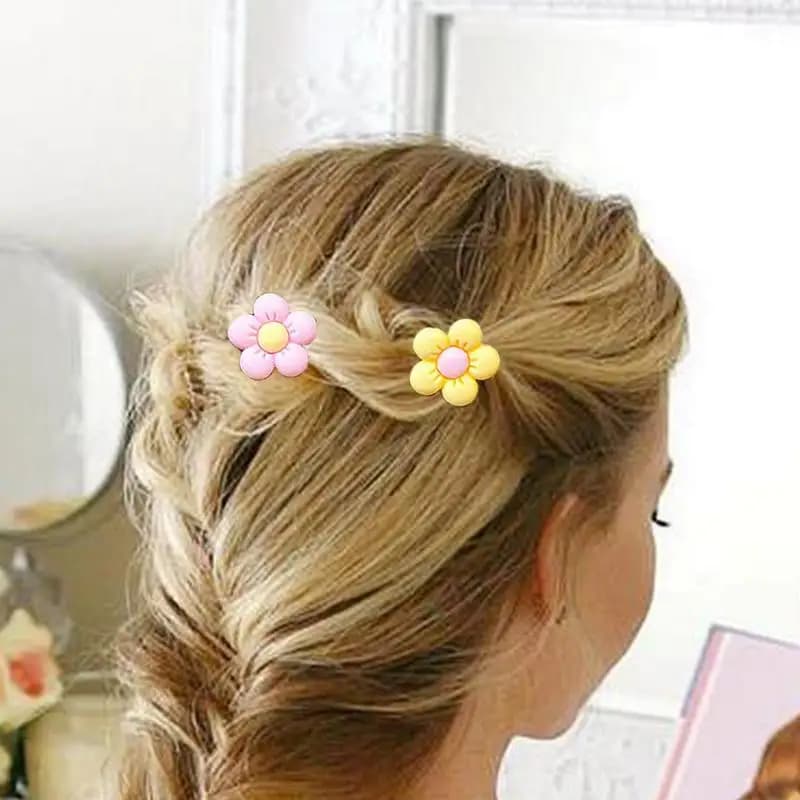 Minimalist Flower Headband High Elasticity Band For Women's Hair Tie Rope Artistic Hair Accessories
