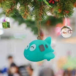 Christmas Tree Decorations Assorted Small 3D Figurine Tree Hangings Miniature Christmas Ornaments Funny Car Pendant With Wire