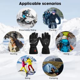 Savior Heat 100% Waterproof Motorcycle Gloves Heated Guantes Bike Riding Heating Gloves With Bettery Warmer Hand Joints Leather