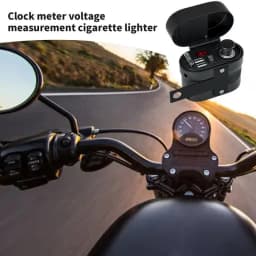 Motorcycle Cell Phone Charger Fast Power Adapter For Phone Quick Charge For Phone With Voltage Display Multifunctional
