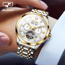JSDUN 8911 Men's Watch High Quality Waterproof Luminescent Automatic Mechanical Watch Luxury Brand Multi functional Men's Watch