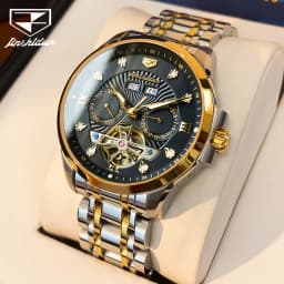 JSDUN 8911 Men's Watch High Quality Waterproof Luminescent Automatic Mechanical Watch Luxury Brand Multi functional Men's Watch