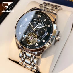 JSDUN 8911 Men's Watch High Quality Waterproof Luminescent Automatic Mechanical Watch Luxury Brand Multi functional Men's Watch