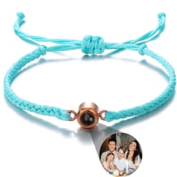 Wholesale Custom Photo Bracelet Personalized Photo Projection Bracelet Black Projection Bracelet for Men Birthday Christmas Gift