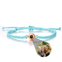 Wholesale Custom Photo Bracelet Personalized Photo Projection Bracelet Black Projection Bracelet for Men Birthday Christmas Gift