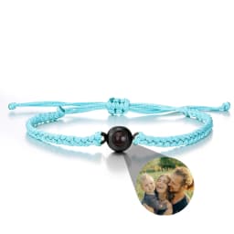 Wholesale Custom Photo Bracelet Personalized Photo Projection Bracelet Black Projection Bracelet for Men Birthday Christmas Gift