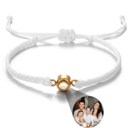 Wholesale Custom Photo Bracelet Personalized Photo Projection Bracelet Black Projection Bracelet for Men Birthday Christmas Gift