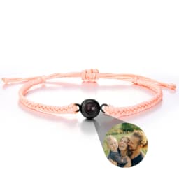 Wholesale Custom Photo Bracelet Personalized Photo Projection Bracelet Black Projection Bracelet for Men Birthday Christmas Gift