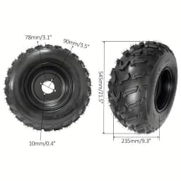 44" ATV Quad Rear Axle Kit With 10" Wheels Sprocket Golf Cart Go KartBrake Wheel Hub Brake DIY Four UTV Buggy Quad Assembly