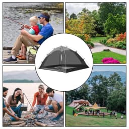 2 Person Family Camping Beach Tents Mesh Net Tent Outdoors Fly Net Tent Quick Installation Ventilated Tent Folding Camping Tent
