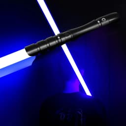 PHS 38.2inch Lightsaber Black Metal Hilt Series,Jedi Sith Light Saber,4 Modes Loud Sound,Smooth Swing,Blaster (38.2inch)