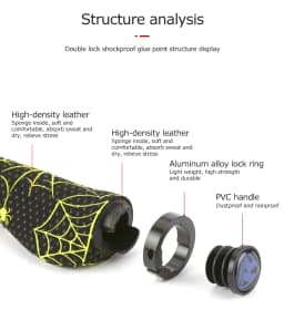 Anti-Slip Bicycle Handlebar Cover, BMX Mountain Bike Handlebar Lock Cover, Bicycle Accessories