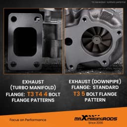 T3/T4 Turbocharger Universal .63 A/R Turbine .50 A/R 400+ HP Boost for BMW E36