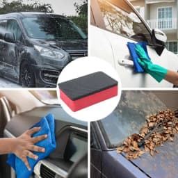 Paint Prep Sponge Clay Bar Scrubbing Pad For Car Paint Deep Cleaning Tool Dirt Remover Decontamination Effective On Stubborn