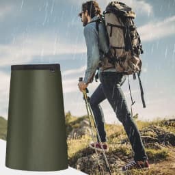 Waterproof Rain Skirt Outdoor Windproof Women Half-Length Lightweight Raincoat Camping Hiking Skirt Fit for 70-120cm Waist