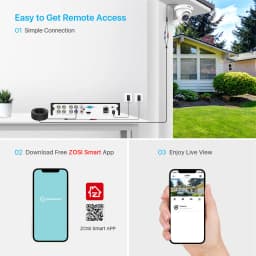 ZOSI 4 Pack 2.0MP HD 1080P Security Cameras Kit TVI/CVI/AHD Indoor Outdoor 80ft Day Night Vision CCTV Dome Home Surveillance Cam