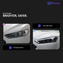AKD Head Lamp for Ford Mondeo Fusion Headlight 2013-2016 Headlights Mondeo DRL Turn Signal High Beam Angel Eye Projector Lens
