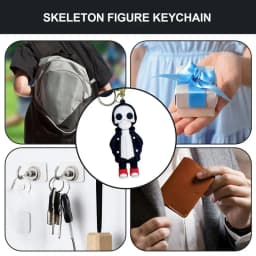 Skull Keychain Scary Skeleton Key Chain 8cm Backpack Purse Key Holder Portable Key Chain Bag Pendant For Men Women