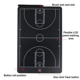 Electronic Coaching Board Basketball Digital LCD Coaching Board Soccer Coaching Board With Pen For Football Marker Training