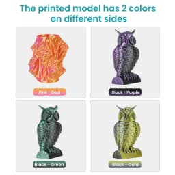 SUNLU Silk PLA Plus 3D Printer Filament 1KG/Spool 1.75mm ±0.02MM Pla+ Rabinbow Dual/Triple Colors 3D Prting Filaments Rapid Ship