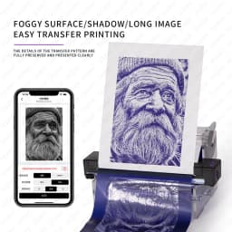 TAIDU P19 Tattoo Printer Portable Thermal Stencil Printer Bluetooth Printing Tattoo Printer Stencil Tattoo Equipment
