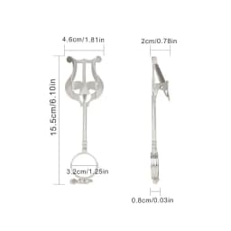 Clarinet Sheet Music Clip Metal Adjustable Marching Band Music Lyre With Strong Spring Trumpet Marching Lyre Music Book Clip For
