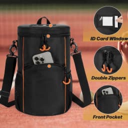 Large Capacity Sport Tennis Satchel Waterproof Balls Holder Bag Tennis Bag With Multiple Pockets And Shoulder Strap For Tennis