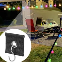 RV Awning Hooks Outdoor Light Multipurpose Hooks 10PCS 22 Lbs Bearing Load Hooks Wear-Resistant Hooks For Clothes Umbrellas