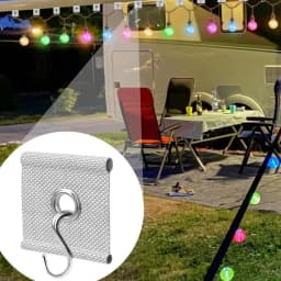 RV Awning Hooks Outdoor Light Multipurpose Hooks 10PCS 22 Lbs Bearing Load Hooks Wear-Resistant Hooks For Clothes Umbrellas