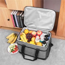 Insulated Picnic Lunch Bag 33L Large Capacity Cooler Bags Food Thermal Box for Outdoor Travel Camping Thickened oxford cloth
