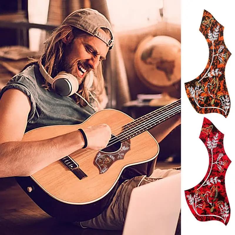 Guitar Pick Guards Guitar Self-Adhesive Scratch Plate Guitar Protector Set Of 10 Versatile Anti-Scratch Guard Plate Guitar