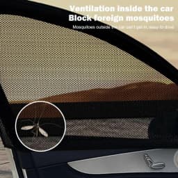 Car Window Sunshade Net Privacy Protection Netting Sun Block Screen Car Side Window Mesh Screen Net For Off-Road Vehicles Sedans