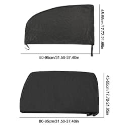 Car Window Sunshade Net Privacy Protection Netting Sun Block Screen Car Side Window Mesh Screen Net For Off-Road Vehicles Sedans
