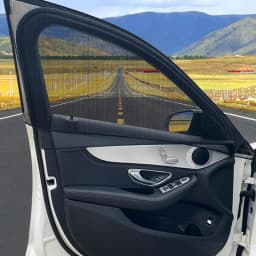 Car Window Sunshade Net Privacy Protection Netting Sun Block Screen Car Side Window Mesh Screen Net For Off-Road Vehicles Sedans