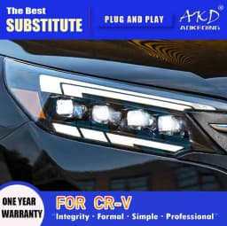 AKD Head Lamp for Honda CR-V LED Headlight 2012-2014 Headlights CRV DRL Turn Signal High Beam Angel Eye Projector Lens