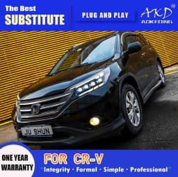 AKD Head Lamp for Honda CR-V LED Headlight 2012-2014 Headlights CRV DRL Turn Signal High Beam Angel Eye Projector Lens