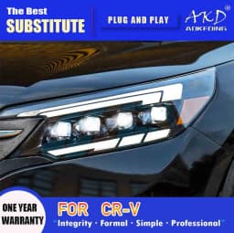 AKD Head Lamp for Honda CR-V LED Headlight 2012-2014 Headlights CRV DRL Turn Signal High Beam Angel Eye Projector Lens