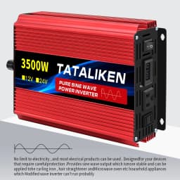 1600w-4500W 12V/24V to AC 110V 60Hz Pure Sine Wave Inverter Car Power Tranfermer Voltage Portable Converter with LED Display